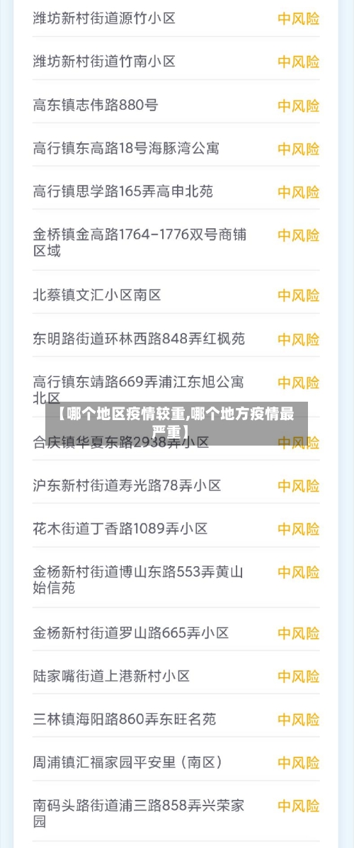 上海疫情分部地区分布图/上海疫情分布区域